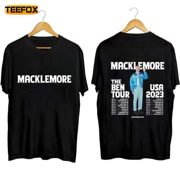 Macklemore The Ben Tour USA 2023 Adult Short Sleeve T Shirt