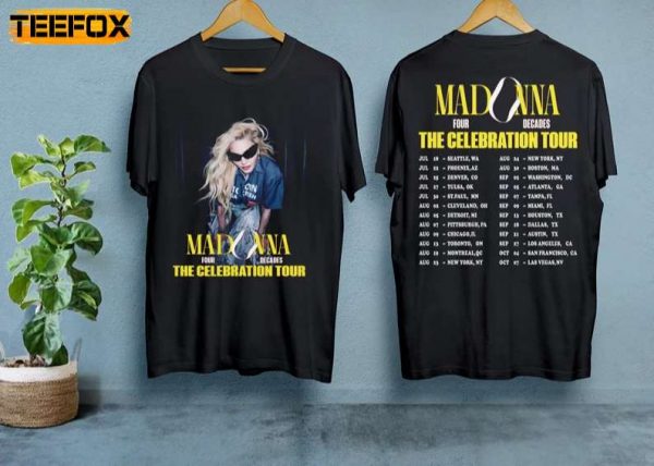 Madonna Celebration Tour 2023 Adult Short Sleeve T Shirt
