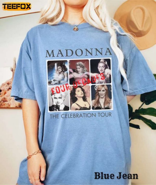 Madonna The Celebration Tour Retro Short Sleeve T Shirt