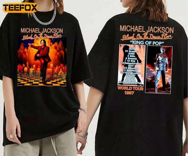 Michael Jackson Blood On The Dance Floor Tour 1997 Adult Short Sleeve T Shirt