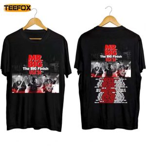 Mr Big The Big Finish Tour 2024 Adult Short Sleeve T Shirt