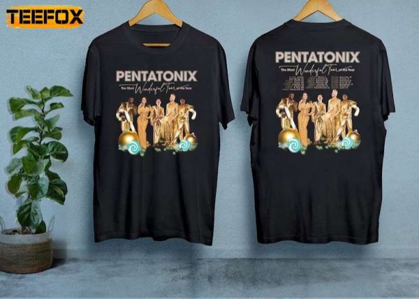 Pentatonix The Most Wonderful Tour Of The Year 2023 Adult Short Sleeve T Shirt