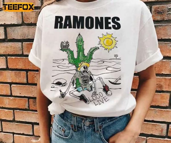 Ramones Loco Live 1991 Album Adult Short Sleeve T Shirt