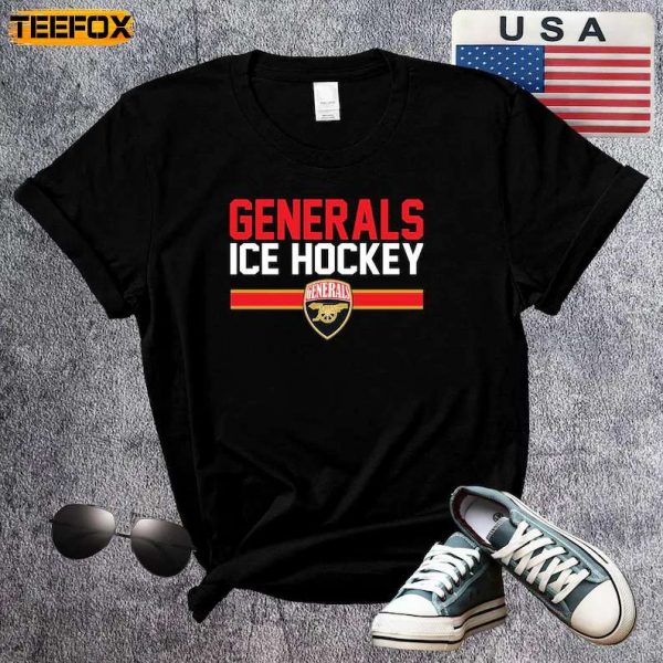 Regular Generals Ice Hockey Logo Adult Short Sleeve T Shirt