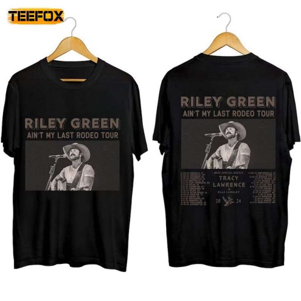 Riley Green Ain't My Last Rodeo Tour 2024 Adult Short Sleeve T Shirt