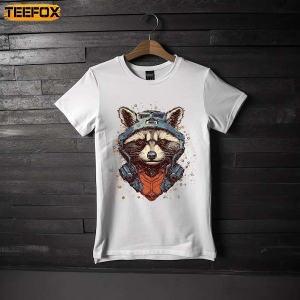 Rocket Raccoon Adult Short Sleeve T Shirt