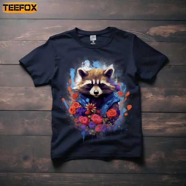 Rocket Raccoon Marvel Guardians Of The Galaxy 2023 Adult Short Sleeve T Shirt