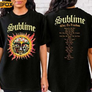 SUBLIME 40 Oz To Freedom Tour Adult Short Sleeve T Shirt