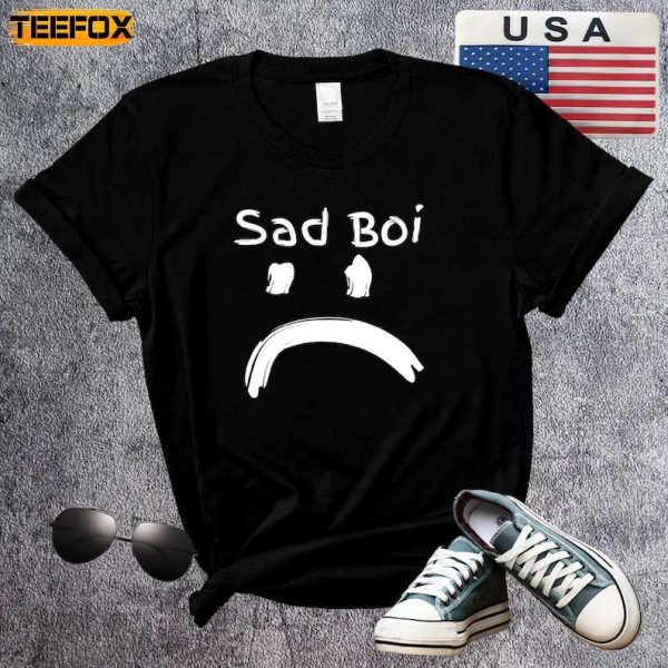 Sad Boi Logo Adult Short Sleeve T Shirt