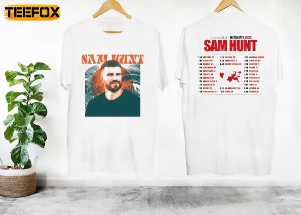 Sam Hunt Summer On The Outskirts Tour Adult Short Sleeve T Shirt