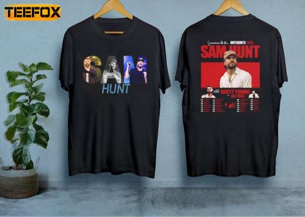 Sam Hunt Tour Dates 2023 Adult Short Sleeve T Shirt