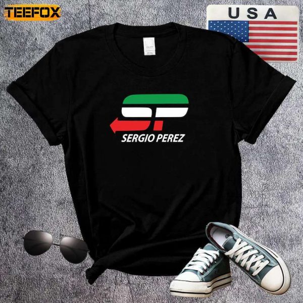Sergio Perez Logo Formula 1 Adult Short Sleeve T Shirt