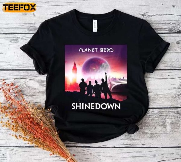 Shinedown Planet Zero Adult Short Sleeve T Shirt