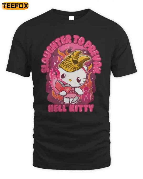 Slaughter To Prevail Merchandise Hell Kitty Adult Short Sleeve T Shirt