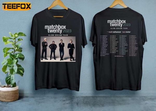 Slow Dream Tour 2023 Matchbox Twenty Adult Short Sleeve T Shirt