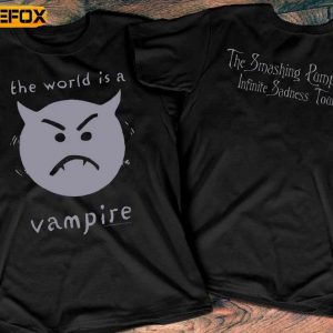 Smashing Pumpkins World Is A Vampire Infinite Sadness Tour 1996 Adult Short Sleeve T Shirt
