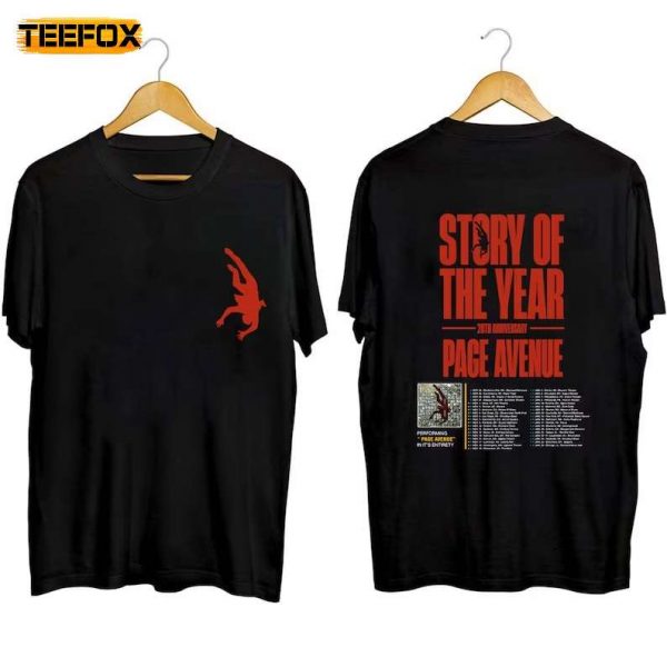 Story Of The Year Page Avenue 2023 Adult Short Sleeve T Shirt