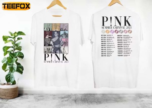 Summer Carnival P!nk Pink 2023 Tour Adult Short Sleeve T Shirt
