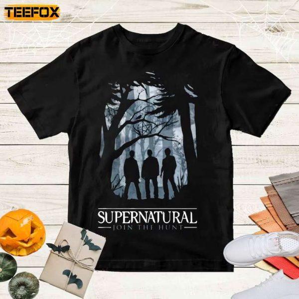 Supernatural Forest Silhouette Short Sleeve T Shirt