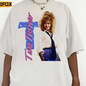 Tina Turner Queen of Rock n Roll Adult Short Sleeve T Shirt