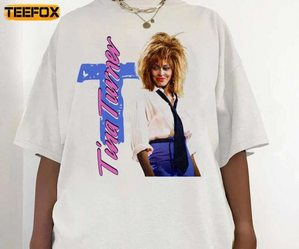 Tina Turner Queen of Rock n Roll Adult Short Sleeve T Shirt