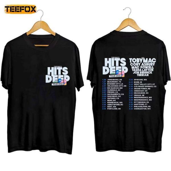 TobyMac Hits Deep Tour 2024 Adult Short Sleeve T Shirt