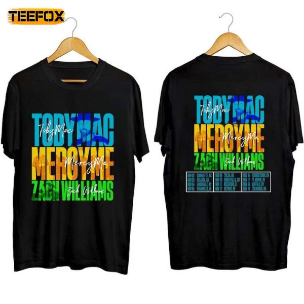 TobyMac, MercyMe and Zach Williams 2023 Adult Short Sleeve T Shirt