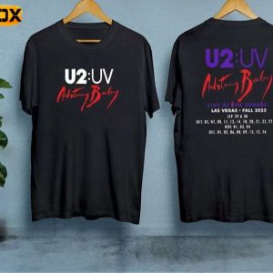 U2 Band Tour 2023 Achtung Baby Live At Sphere Short Sleeve T Shirt