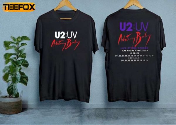 U2 Band Tour 2023 Achtung Baby Live At Sphere Short Sleeve T Shirt