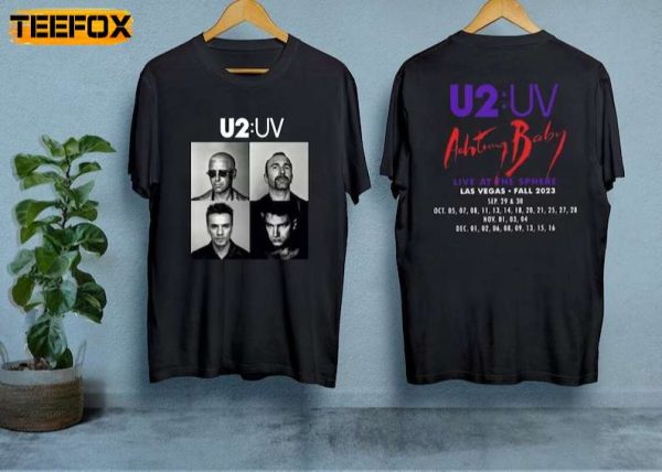 U2UV Achtung Baby Live At Sphere 2023 Adult Short Sleeve T Shirt