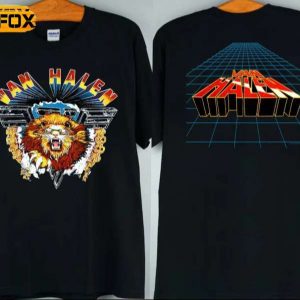 Van Halen Live Diver Down Tour 1982 Adult Short Sleeve T Shirt