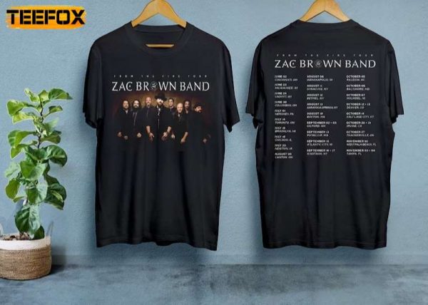 Zac Brown Band 2023 From the Fire Tour Short Sleeve T Shirt
