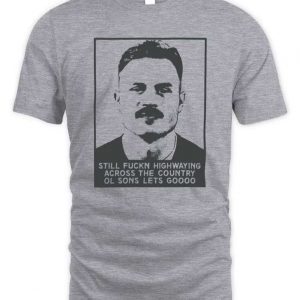 Zach Bryan Highway Boys Mugshot Adult Short Sleeve T Shirt