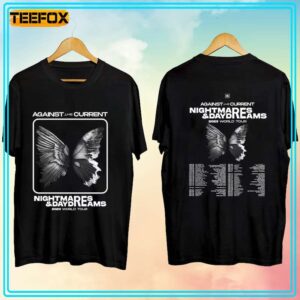 Against The Current Tour 2023 Concert Dates T Shirt