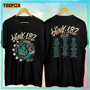 Blink 182 The World Tour 2023 2024 Concert Dates T Shirt