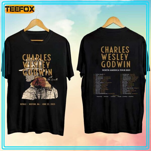 Charles Wesley Godwin North American Tour 2023 Concert Dates T Shirt