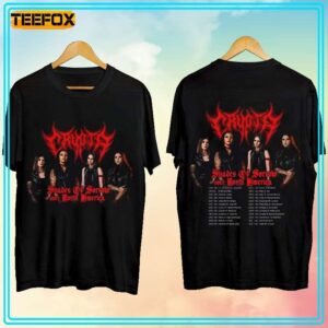 Crypta Shades Of Sorrow Over North America Tour 2024 Concert Dates T Shirt