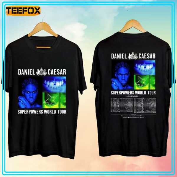 Daniel Caesar Superpowers World Tour 2023 Concert Dates T Shirt