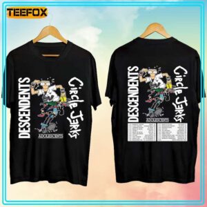 Descendents Circle Jerks Tour 2024 Concert Dates T Shirt