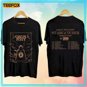 Greta Van Fleet Starcatcher World Tour 2024 Concert Dates T Shirt