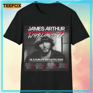 James Arthur Bitter Sweet Love Worl Tour 2024 T Shirt