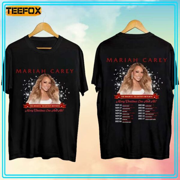 Mariah Carey Merry Christmas One and All Tour 2023 Concert Dates T Shirt