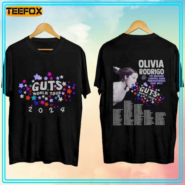 Olivia Guts World Tour 2024 Concert Dates T Shirt
