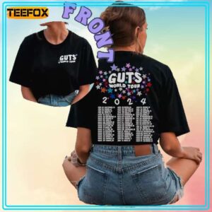 Olivias Rodrigo GUTS World Tour 2024 T Shirt