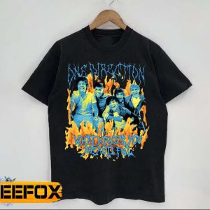 One Direction Heavy Metal Adult Short Sleeve T Shirt