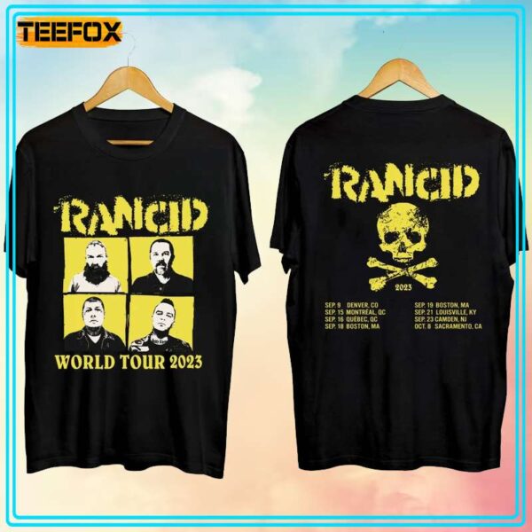 Rancid World Tour 2023 Concert Dates T Shirt