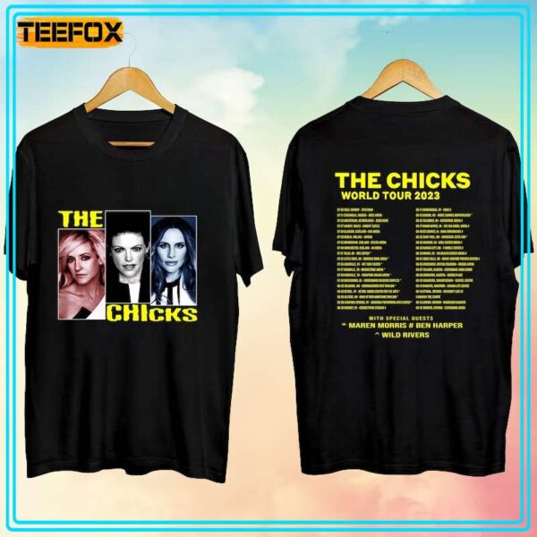 The Chicks World Tour 2023 Concert Dates T Shirt