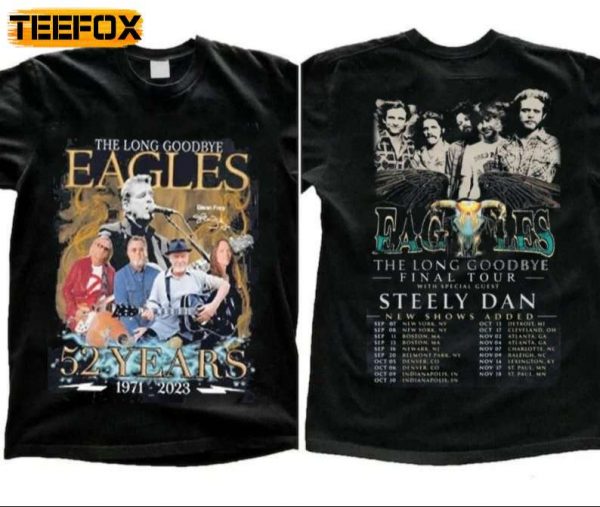 The Eagles The Long Goodbye Finals Tour Concert 2023 Short Sleeve T Shirt