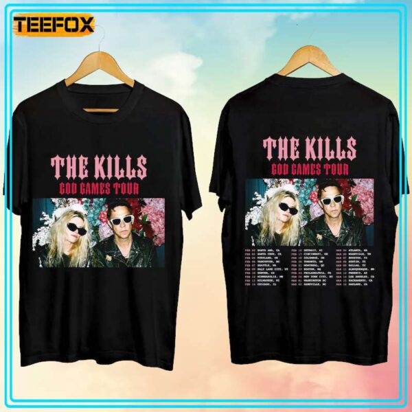 The Kills God Games Tour 2024 Concert Dates T Shirt
