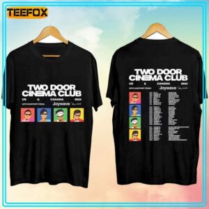 Two Door Cinema Club Tour 2023 US Canada Concert Dates T Shirt